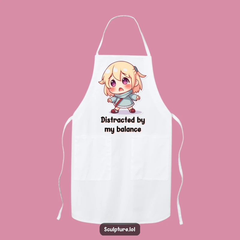 Funny Surprised Resin Character Apron - Cook in Comedy, Perfect Gift