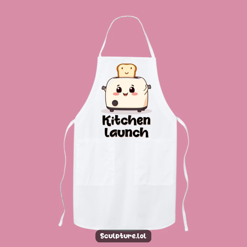 Funny Toaster Toast Apron: Kitchen Breakfast Wear, Great Funny Gift