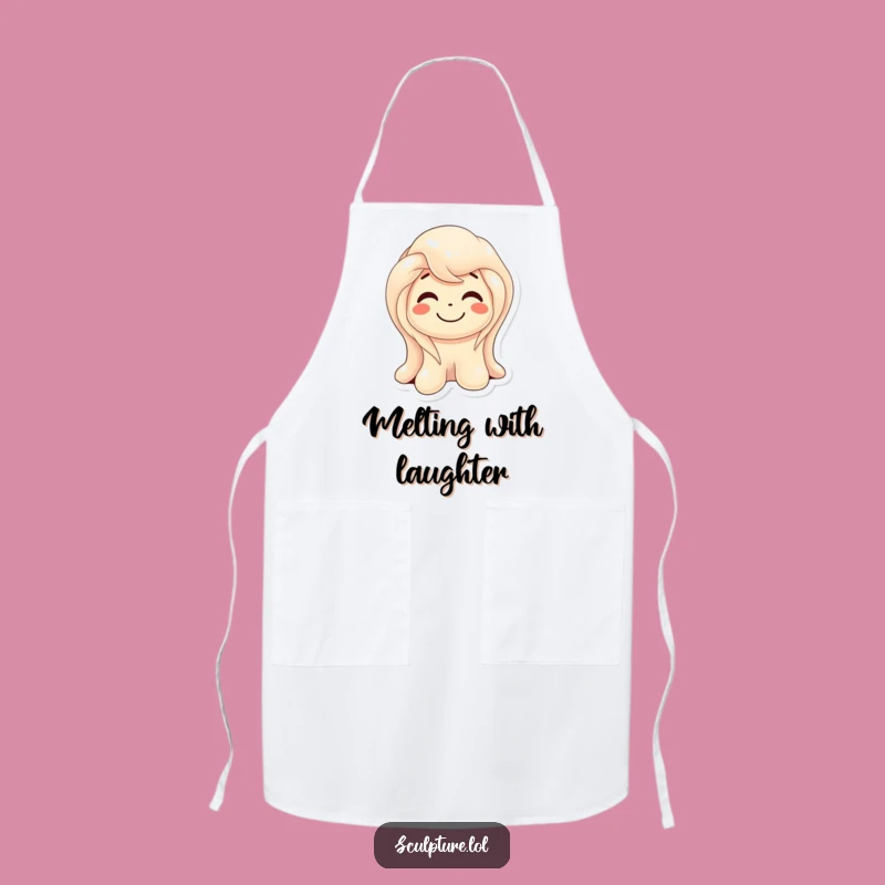 Funny Melting Wax Sculpture Apron: Cook with Amused Style