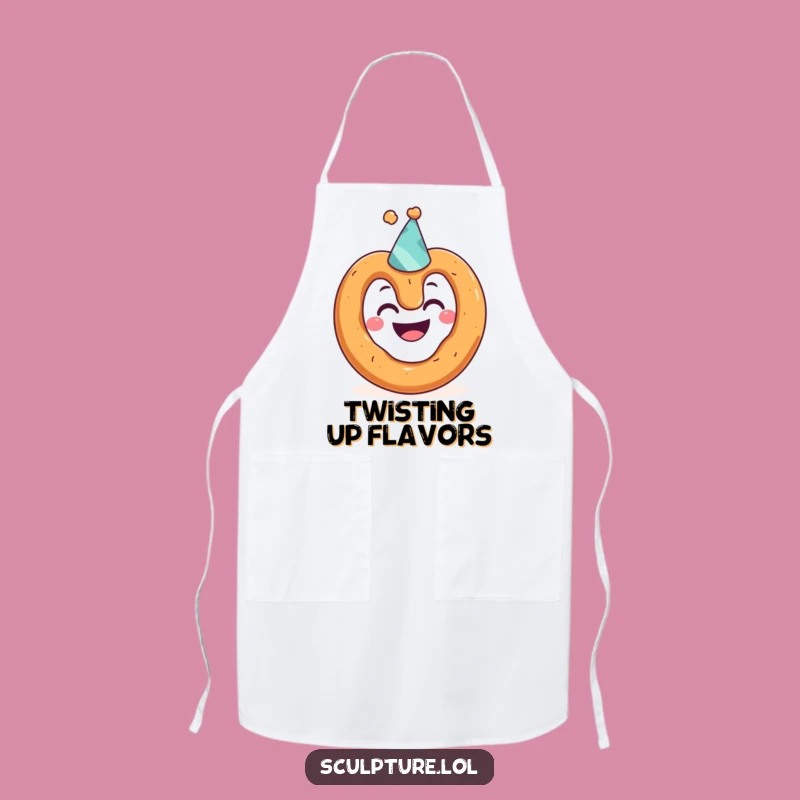 Funny Pretzel Party Hat Apron: Cook Up Laughs in the Kitchen!