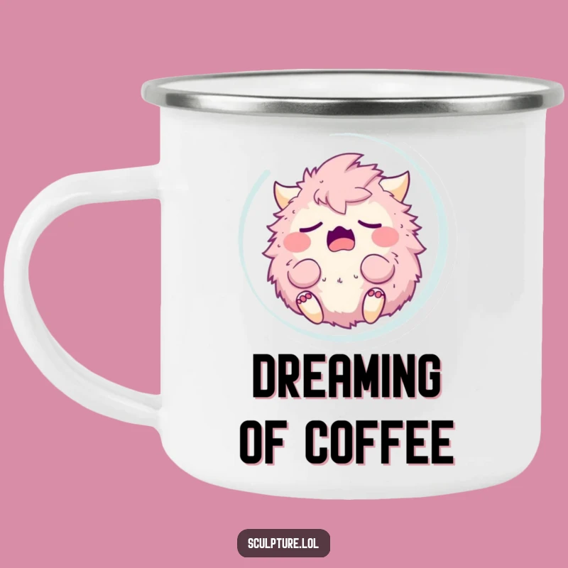 Funny Sleepy Monster Camping Mug - Adventure Yawn Fuel!