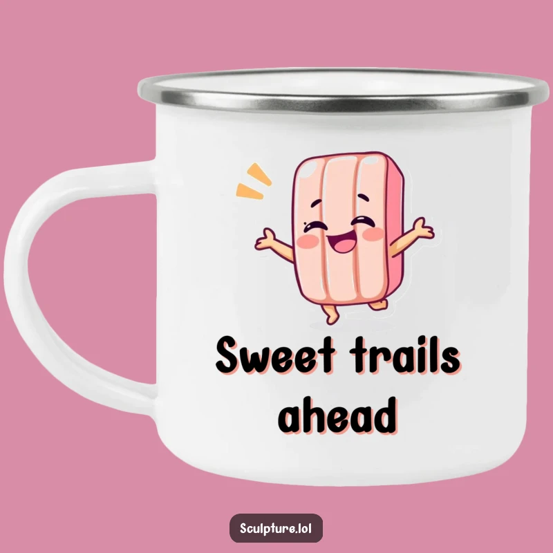 Funny Candy Bar Shimmy Camping Mug: Sweet Sips on the Go, Great Funny Gift!