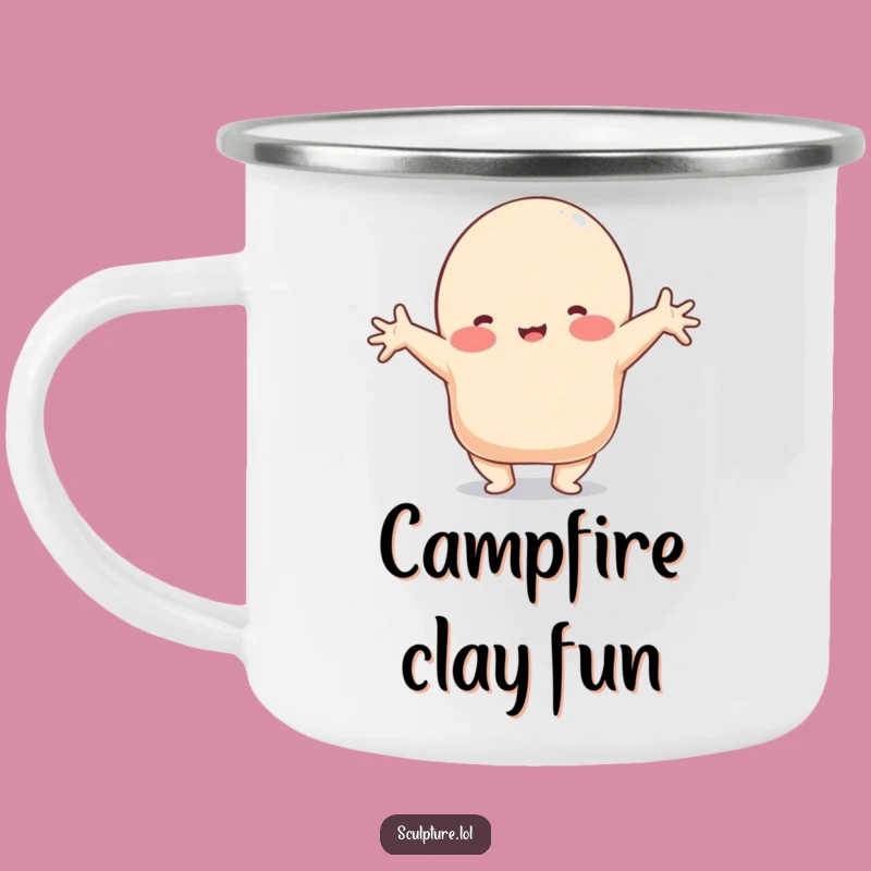 Funny Clay Blob Camping Mug: Stretch Your Horizons Outdoors