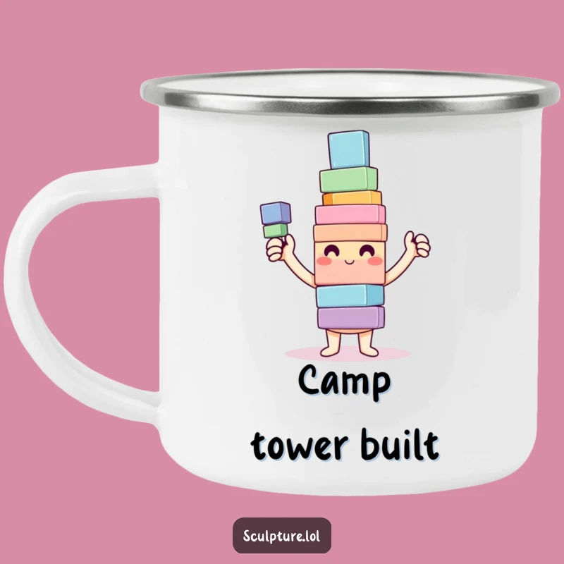 Funny Happy Builder Camping Mug: Outdoor Building Fun, Durable Funny Gift