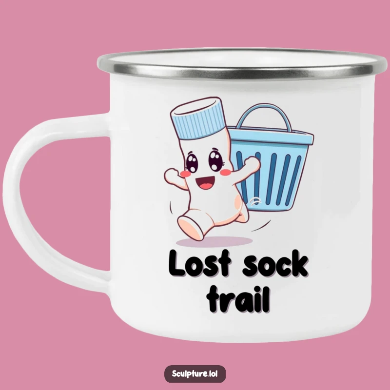 Funny Runaway Sock Camping Mug: Hilarious Outdoor Companion, Perfect Funny Gift