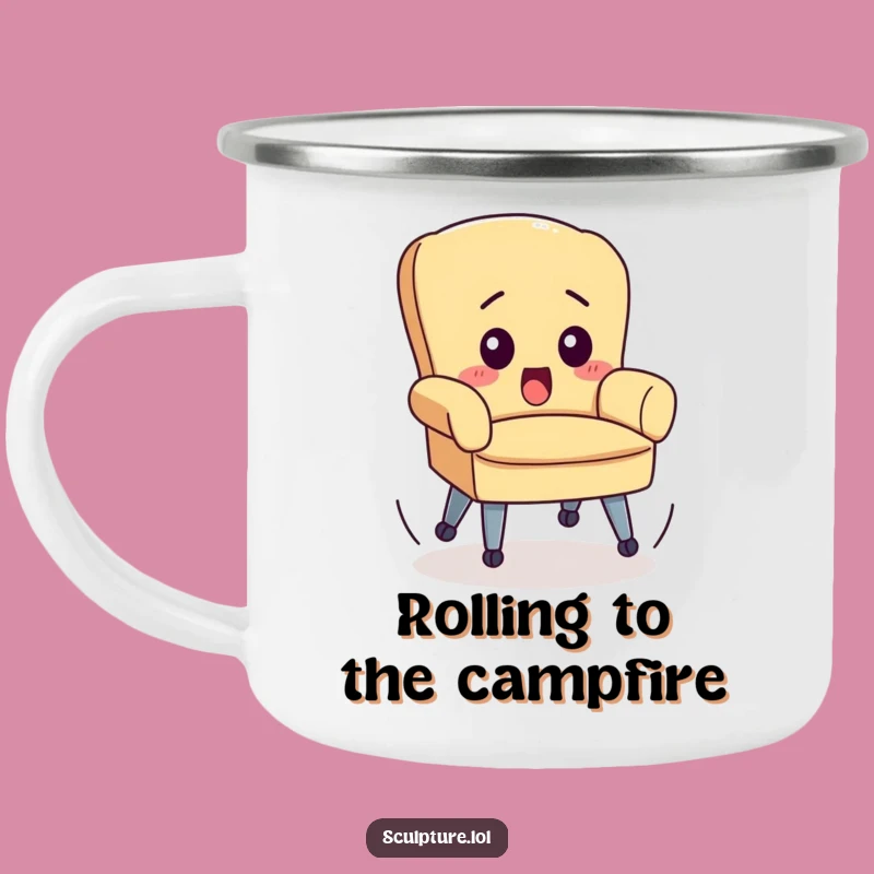Funny Out of Control Chair Camping Mug: Hilarious Adventure Companion, Great Funny Gift