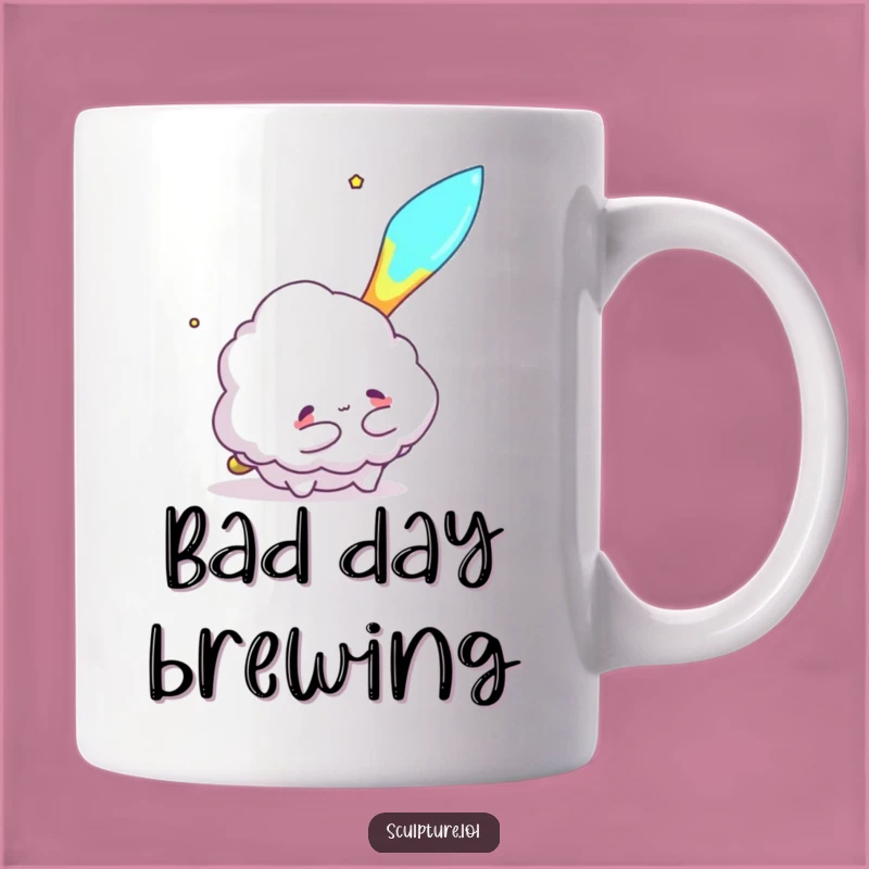 Funny Cloud Hugging Meteor Mug - A Cosmic and Hilarious Gift!