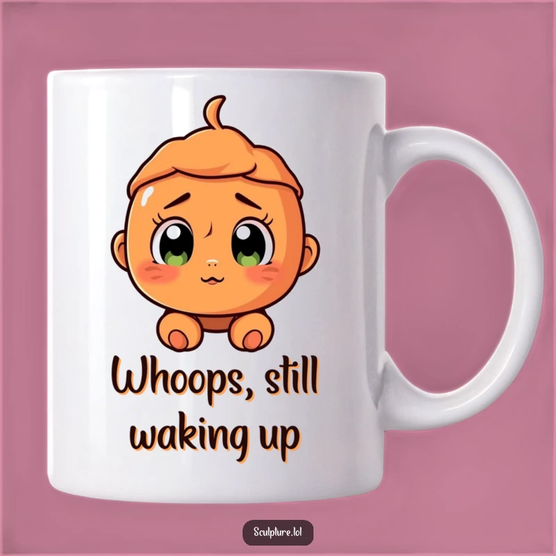 Funny Surprised Terracotta Character Mug - A Hilarious Gift Idea for Anyone Surprised!