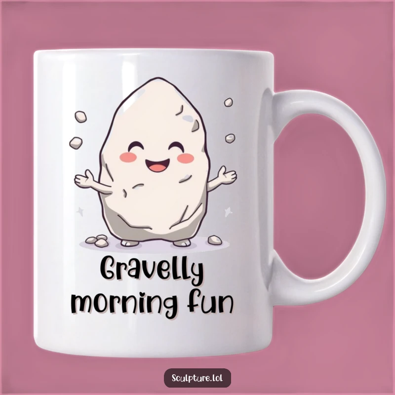 Funny Rock Juggler Mug: Cheerful Pebble Collector Gift