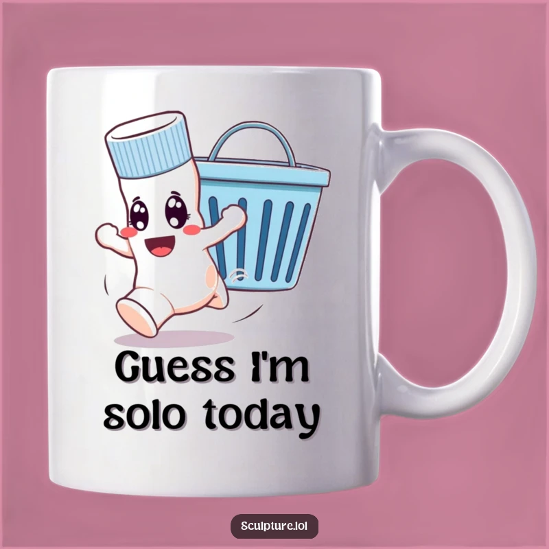 Funny Runaway Sock Mug: Hilarious Laundry Day Escape Gift for Sock Lovers