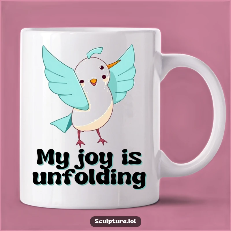 Funny Origami Bird Mug: Start Your Day with Joyful Unfolding and Laughter