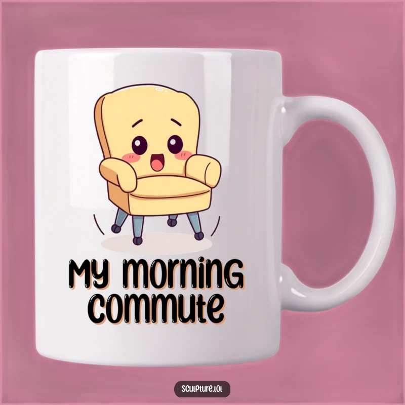 Funny Out of Control Chair Mug: Surprising Desk Mishap Gift for Office Fun