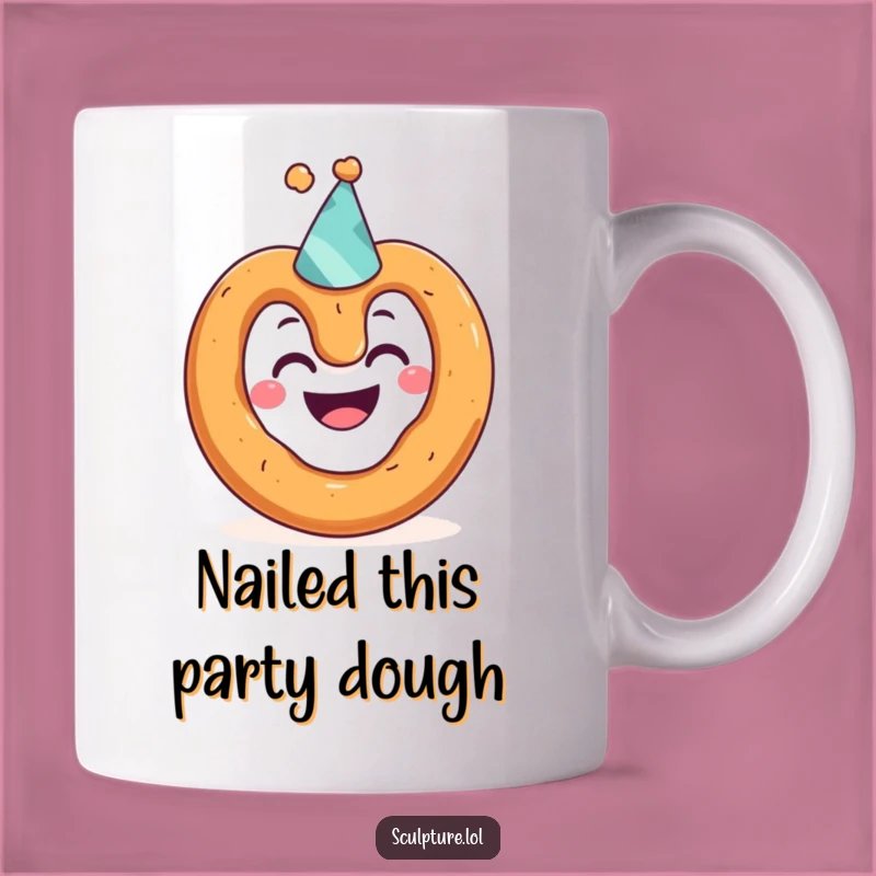 Funny Pretzel Party Hat Mug: A Hilarious Gift for Snack Lovers!