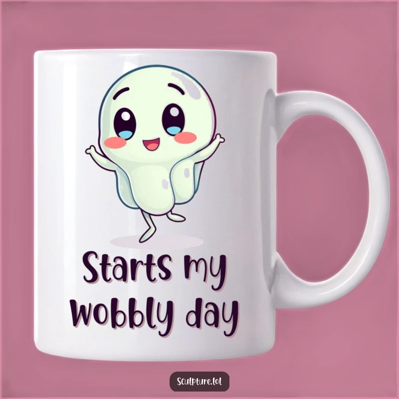 Funny Wobbling Jelly Mug - Jigging Character Gift for Jiggle Lovers