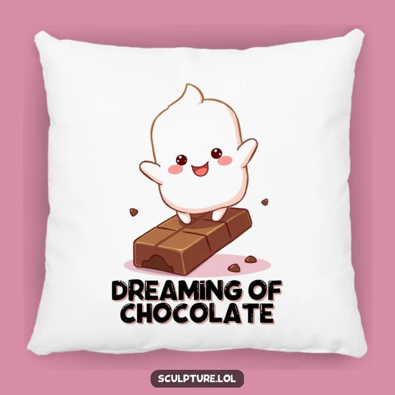 Funny Marshmallow Chocolate Pillow: Comfy Sweetness, Perfect Gift