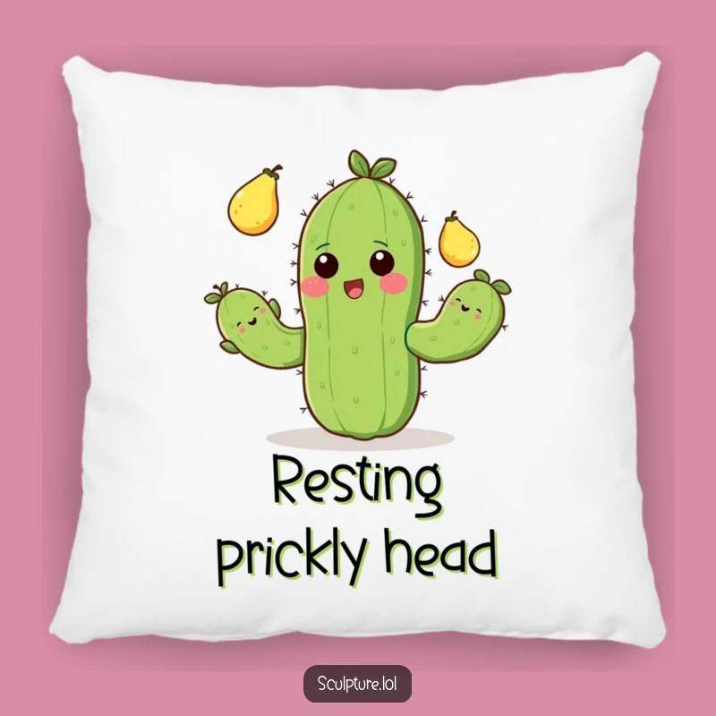 Funny Cactus Juggling Pillow: Cozy and Cheerful Accent, Ideal Funny Gift