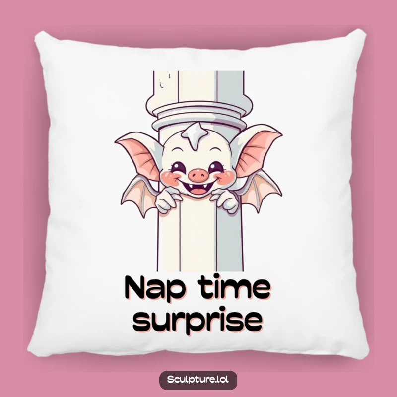 Funny Giggling Gargoyle Peek-a-Boo Pillow - Cozy Up with Gothic Fun