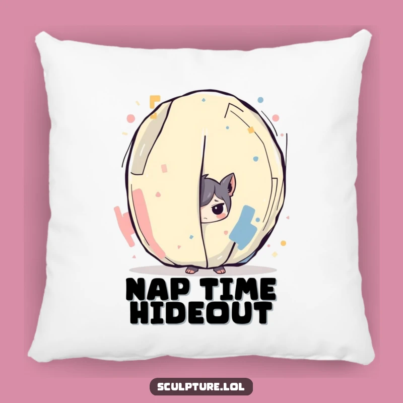 Funny Pillow - Comfy Art Hider with Character Design