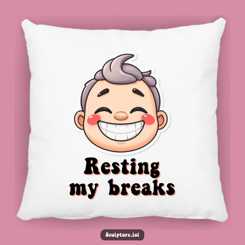Funny Plaster Cast Pillow - Cozy Comfort for the Healing Heart