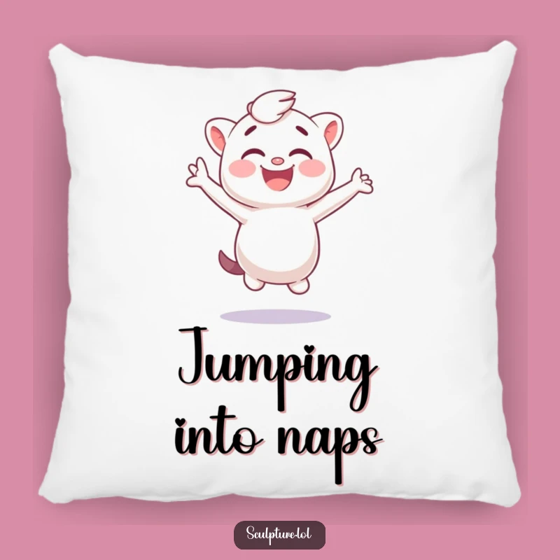 Funny Plaster Cast Pillow: Cozy Up with Giggling Jumps, A Humorous Gift