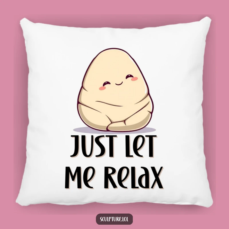 Funny Smooth Stone Pillow: Cozy Roll Comfort, Perfect Funny Gift