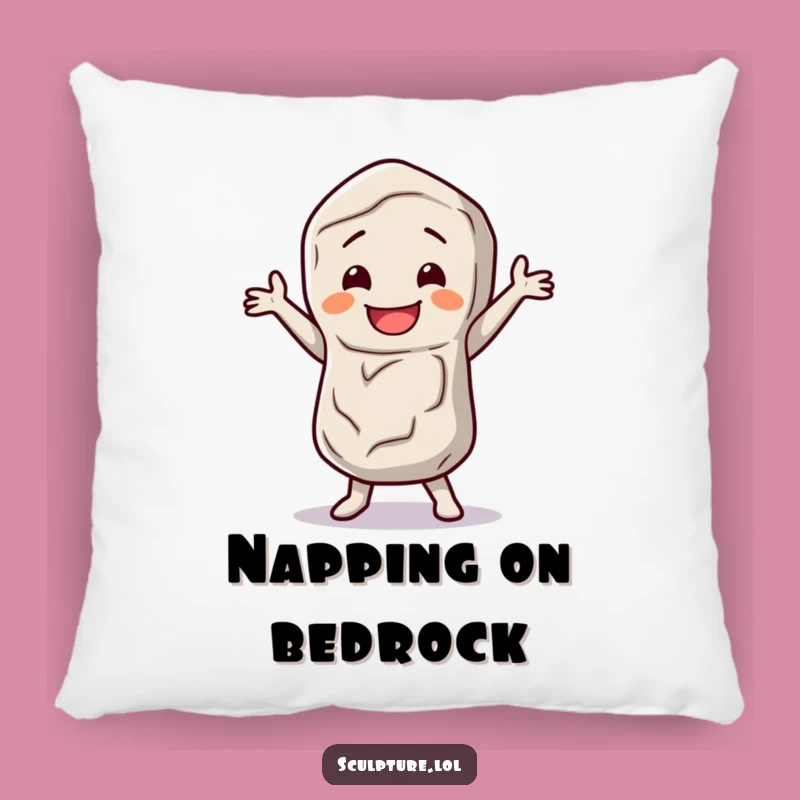 Funny Stone Figure Pillow: Cozy Cushion for a Dancing Soul