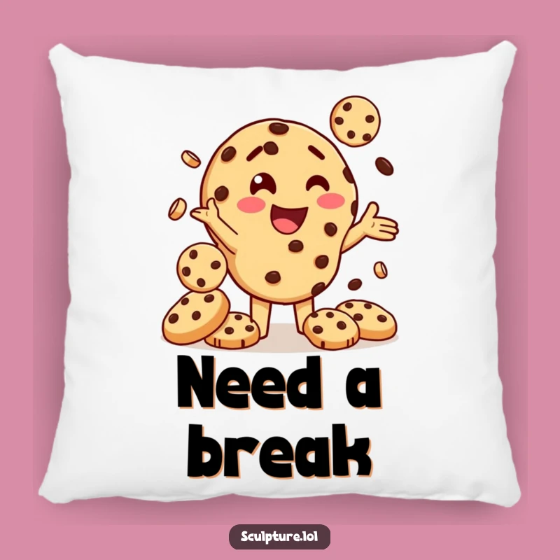 Funny Cookie Juggling Pillow: Snuggle Up with Sweet Delights!