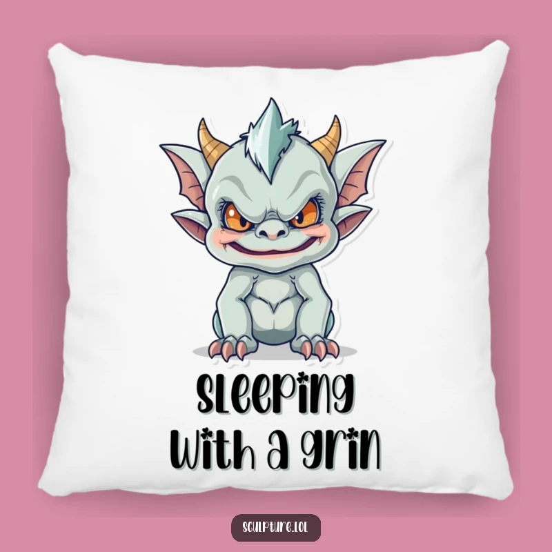Funny Gargoyle Pillow: Cozy Mischief, Hilarious Comfort