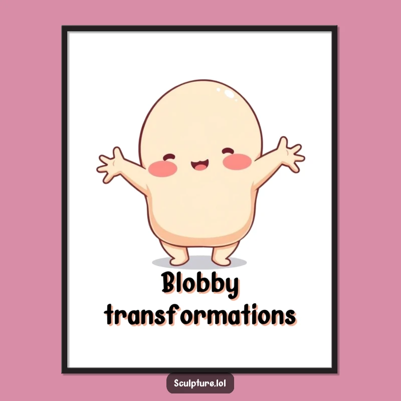 Funny Clay Blob Digital Art: Instant Comical Flexibility
