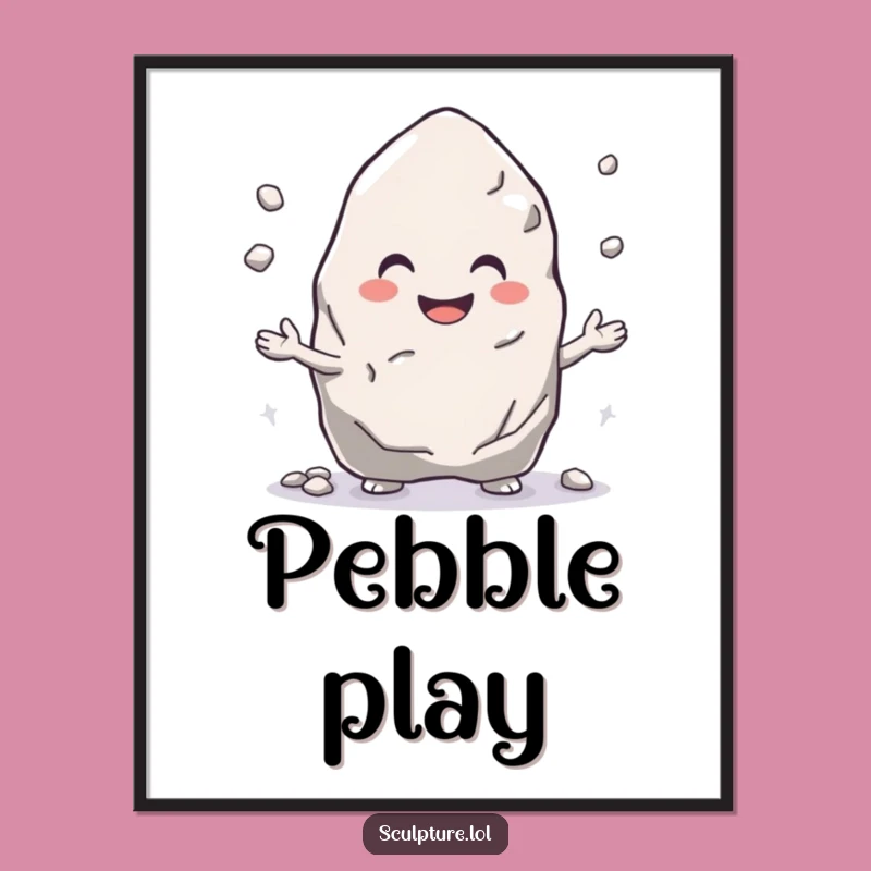 Funny Rock Juggler Digital Art: Instant Joyful Stability