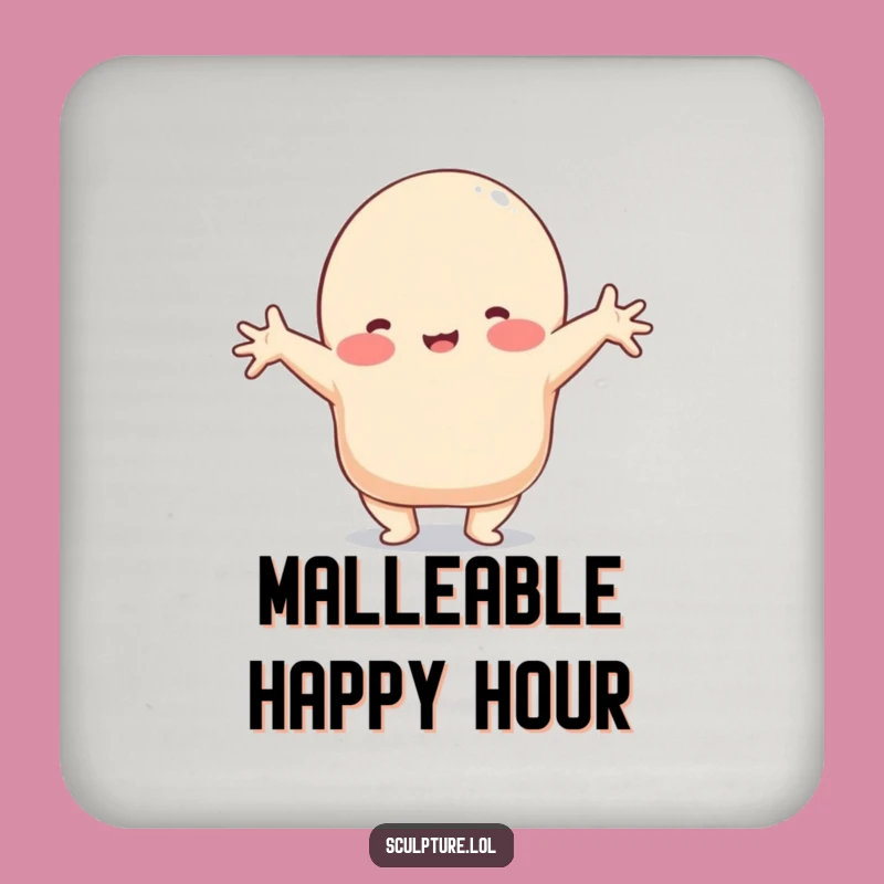 Funny Clay Blob Coaster: Elastic Charm for Your Table