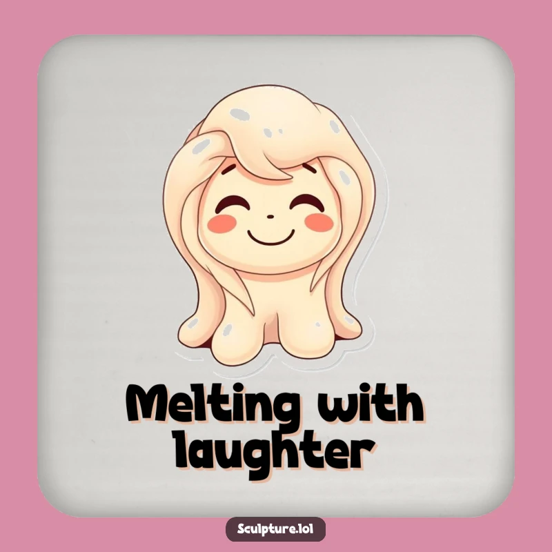 Funny Melting Wax Sculpture Coaster: Protect Surfaces with Art