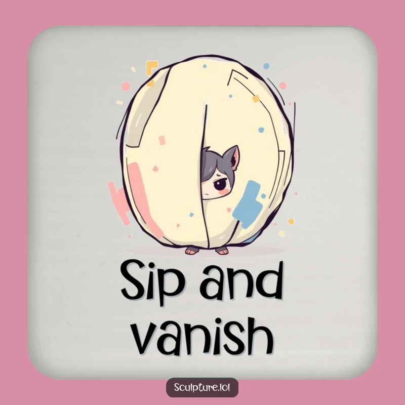 Funny Coaster - Abstract Art Mischief Character Protector