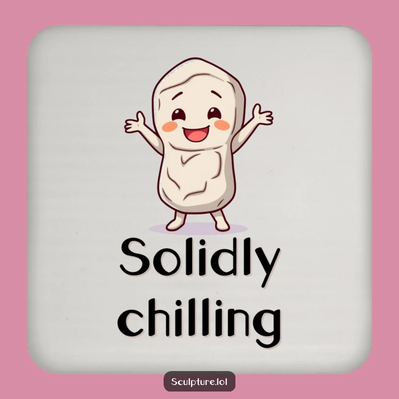 Funny Stone Figure Coasters: Protect Surfaces with a Dance