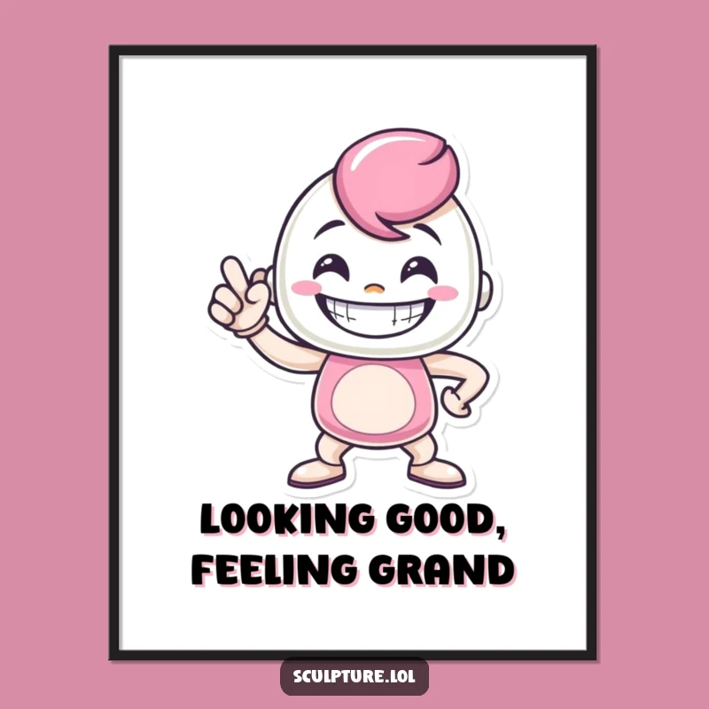 Funny Metal Casting Poster: Proud Pose Art, Great Funny Gift for Leaders