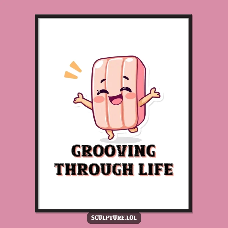 Funny Candy Bar Shimmy Poster: Sweeten Your Walls, Lovely Funny Gift!