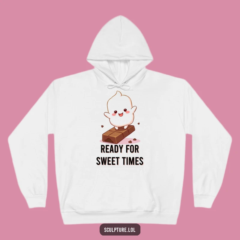 Cozy Funny Marshmallow Chocolate Hoodie: Sweet Design, Perfect Gift