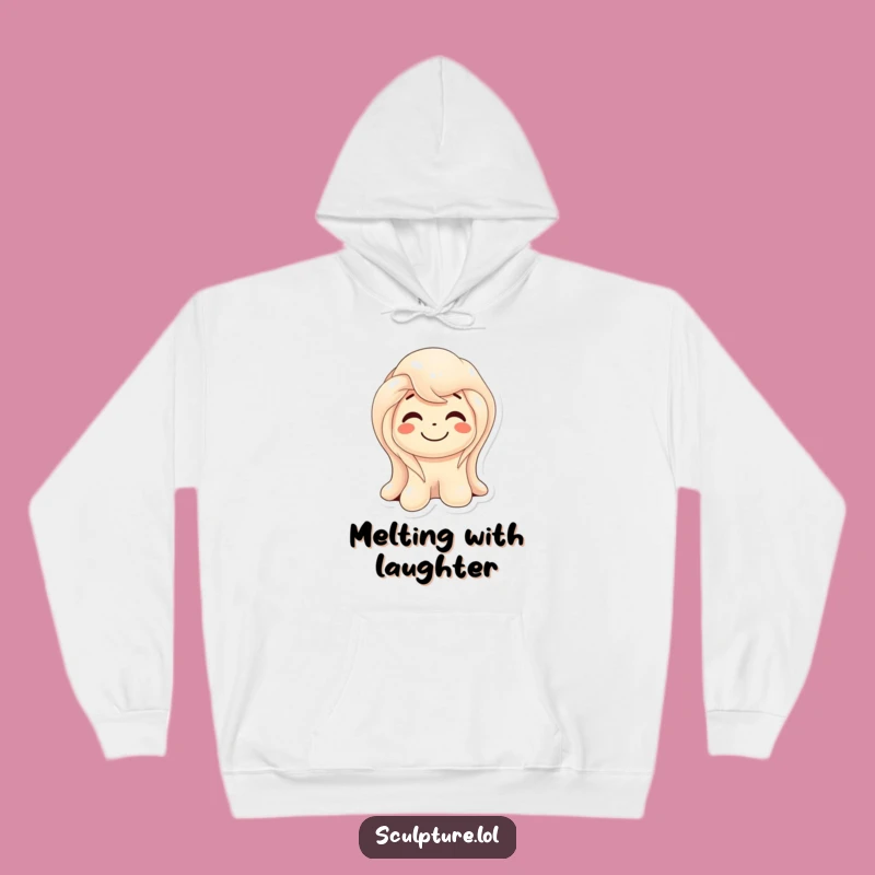 Cozy Funny Melting Wax Sculpture Hoodie: Warmth and Whimsy
