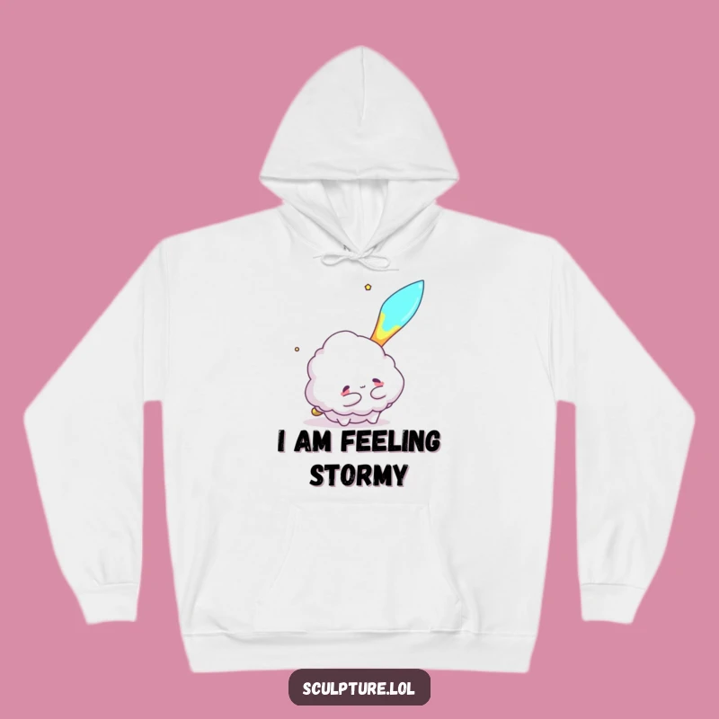 Funny Cloud Hugging Meteor Hoodie - Cozy Comfort with Cosmic Warmth Gift!