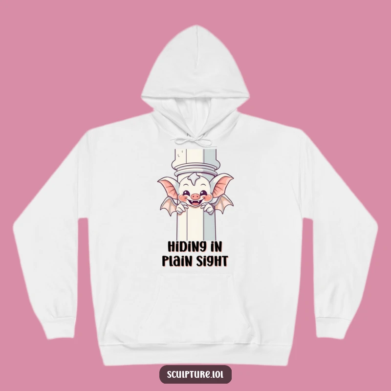 Funny Giggling Gargoyle Peek-a-Boo Hoodie - Cozy Up with Gothic Humor