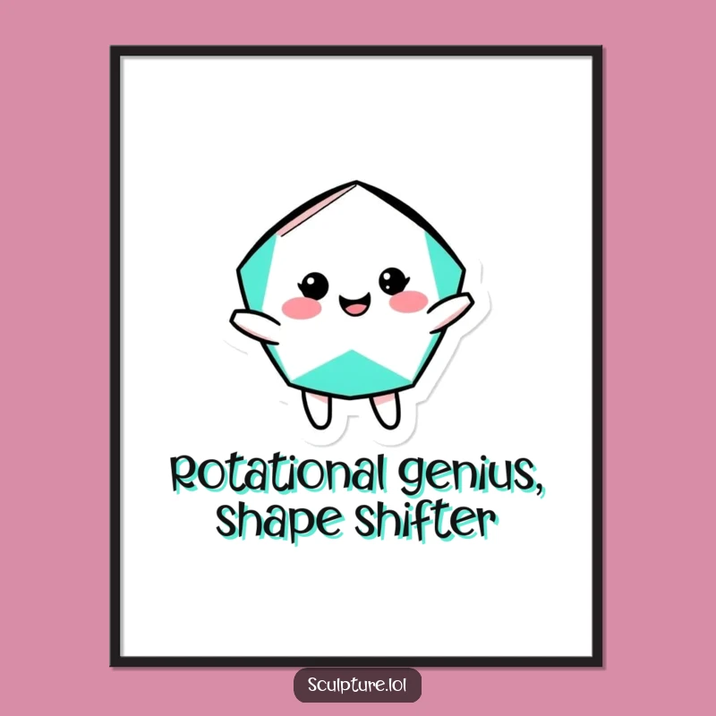 Free Printable Geometric Shape Wall Art: Silly Rotation Downloadable Decor