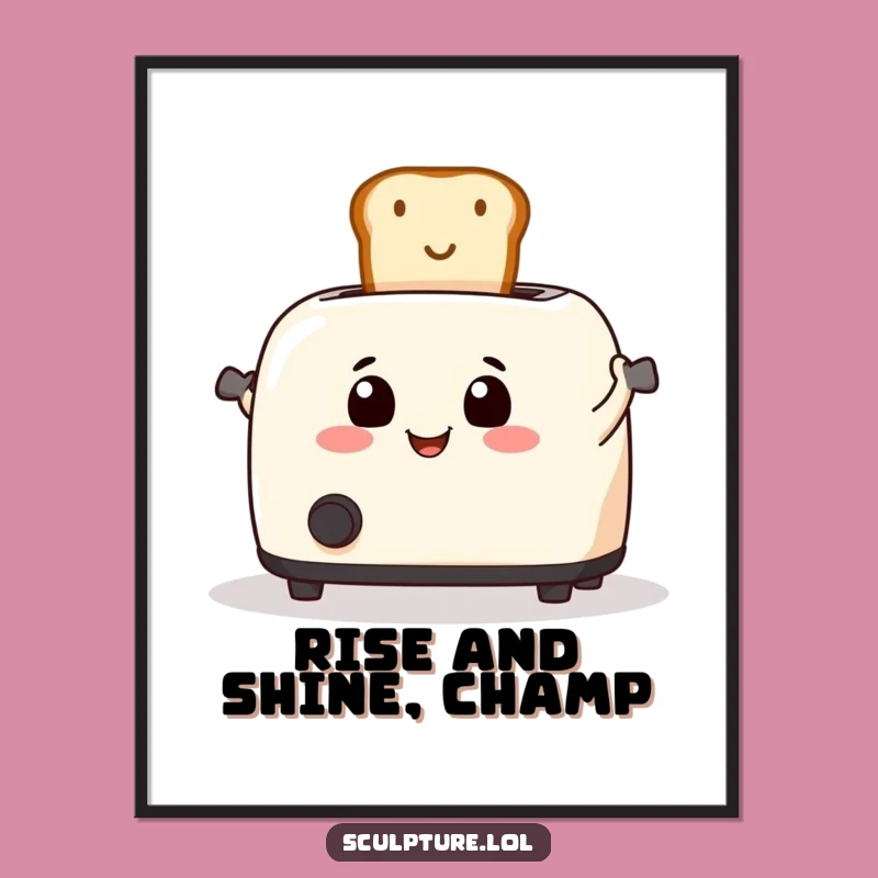 Free Printable Toaster Launch Wall Art - Whimsical & Funny Downloadable Art for Your Kitchen