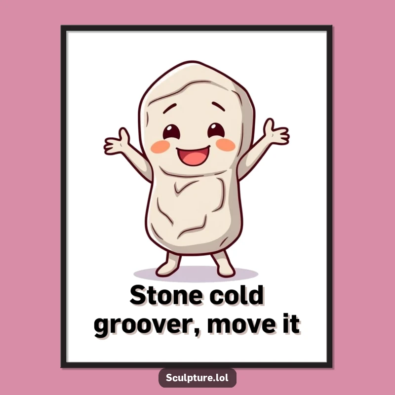 Funny Free Printable Stone Figure Wall Art - Downloadable Art for a Whimsical Home