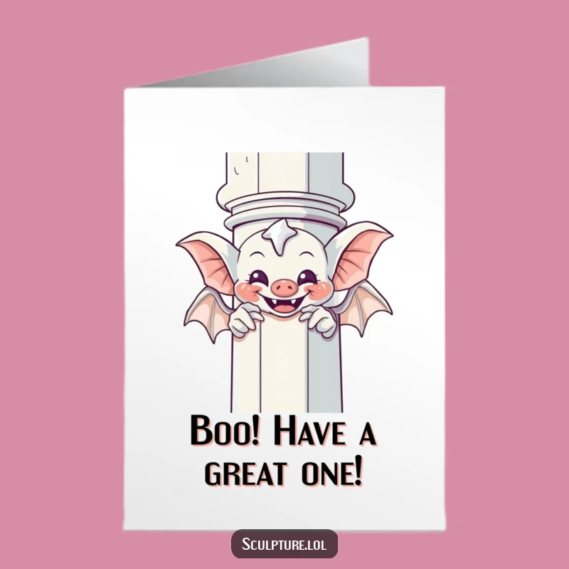 Funny Free Printable Birthday Card: Gargoyle Peek-a-Boo!