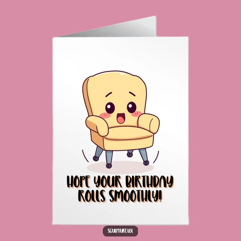 Free Printable Birthday Card: Out-of-Control Chair's Wild Ride!