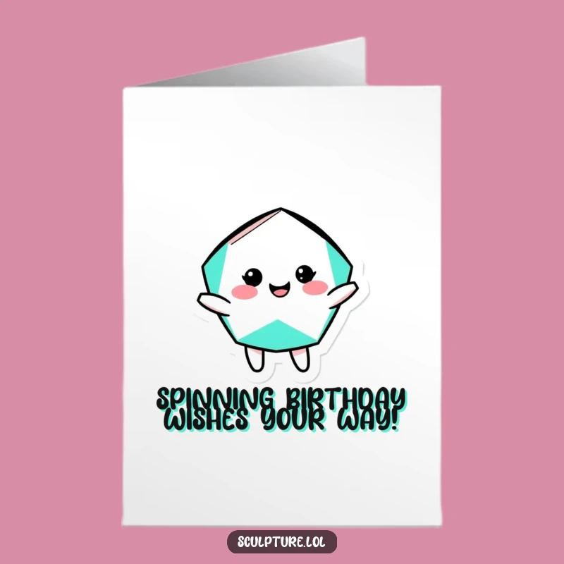 Free Printable Geometric Shape Birthday Card: Silly Rotation Downloadable Gift