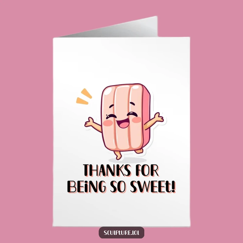 Free Printable Candy Bar Shimmy Thank You Card - Sweet Downloadable Gift!
