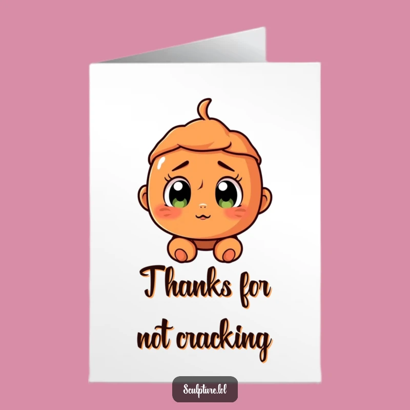 Free Printable Thank You Card: Surprised Terracotta Pal, Your Funny Downloadable Gift for Gratitude