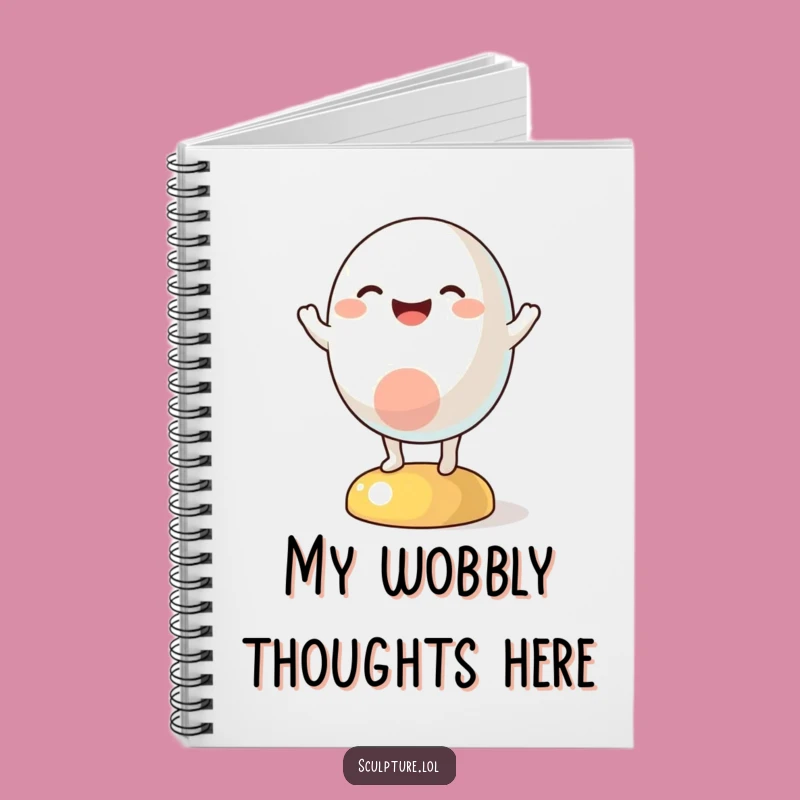 Funny Abstract Wobble Notebook: Joyful Character for Creative Writing Fun