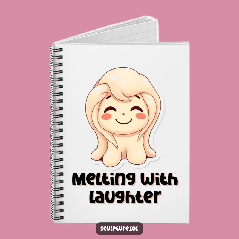 Funny Melting Wax Sculpture Notebook: Jot Down Amused Thoughts